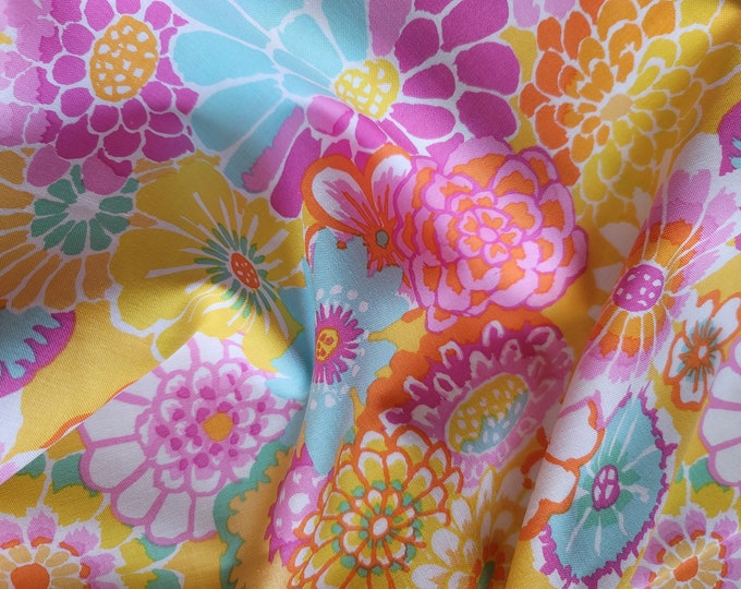 FABRIC:  Asian Circles YELLOW by Kaffe Fasset for the Kaffe Fassett Collective