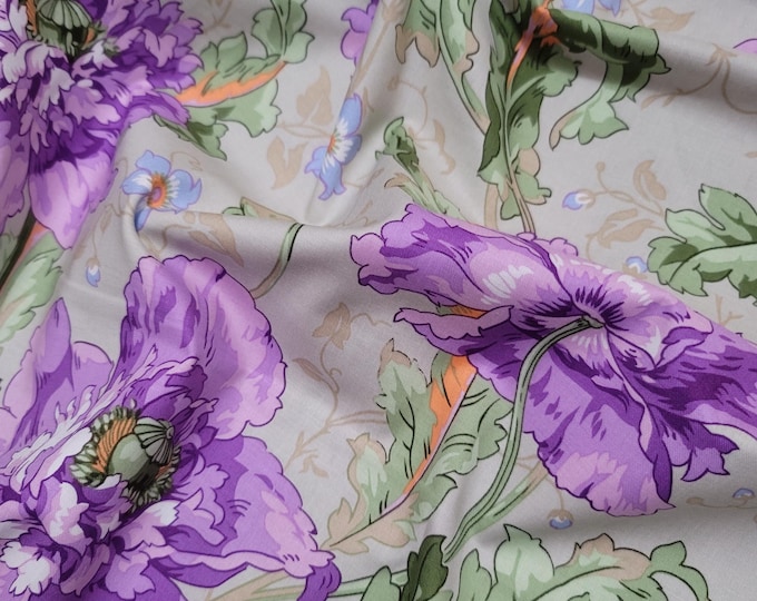 FABRIC:  Papaver GREY Philip Jacobs for the Kaffe Fassett Collective