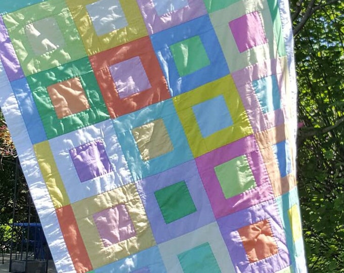 QUILT SET:  Saltwater Taffy with 3 Matching Pillows