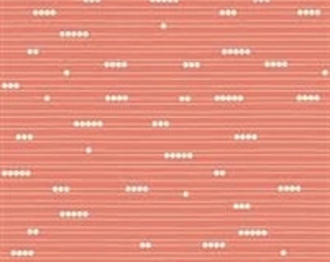 OOP Organic Knit FABRIC: Abacus CORAL by Birch Organic Fabrics