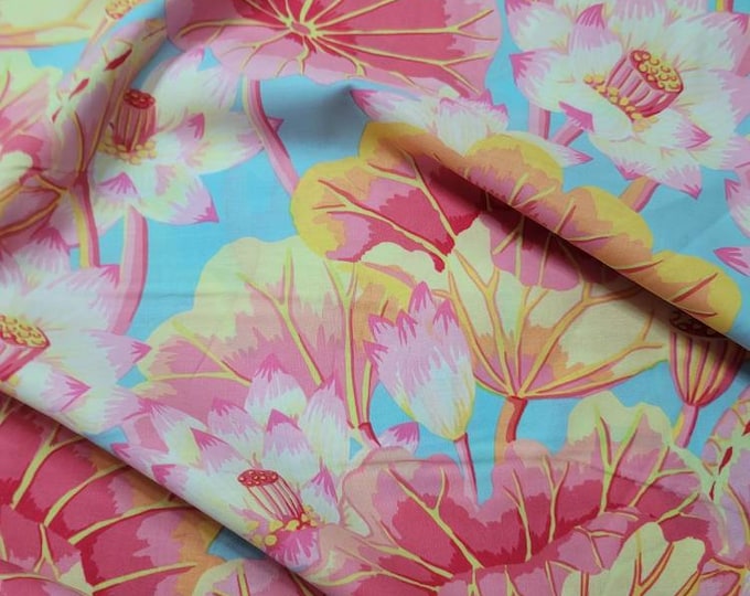 OOP FABRIC:  Lake Blossoms PINK by Kaffe Fassett for the Kaffe Fassett Collective