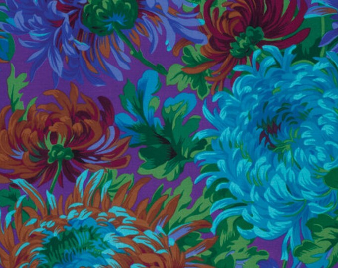 OOP FABRIC: Shaggy BLUE by Philip Jacobs for the Kaffe Fassett Collective