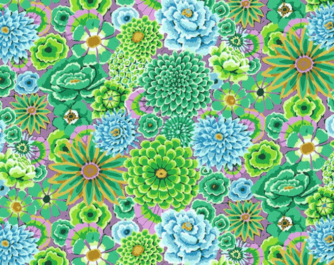 FABRIC:  Enchanted GREEN by Kaffe Fassett for the Kaffe Fassett Collective