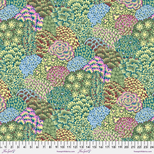 Limited Edition FABRIC: Large Oriental Trees STONE by Kaffe Fassett from the 85 and Fabulous Collection