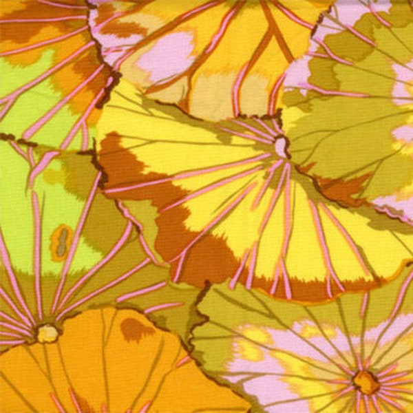 FABRIC:  Lotus Leaf YELLOW by Kaffe Fassett for the Kaffe Fassett Collective