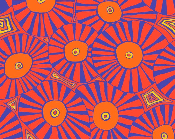 OOP FABRIC:  Brollies RED by Brandon Mably for the Kaffe Fassett Collective