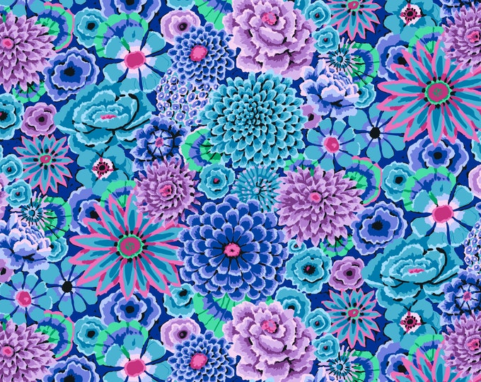 FABRIC:  Enchanted BLUE by Kaffe Fassett for the Kaffe Fassett Collective