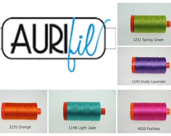 THREAD:   46 Colors Aurifil Thread 50 Weight 100% Cotton in 1422 Yard Spools