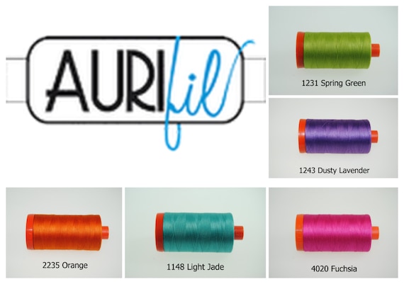 THREAD:   46 Colors Aurifil Thread 50 Weight 100% Cotton in 1422 Yard Spools