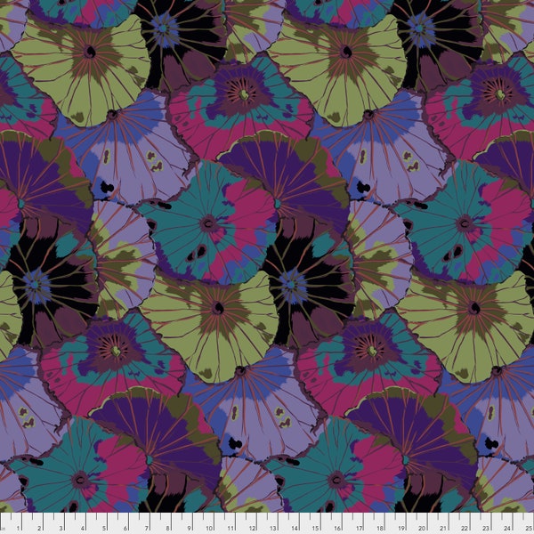 FABRIC:  Lotus Leaf DARK by Kaffe Fassett for the Kaffe Fassett Collective