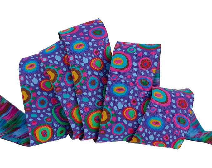 RENAISSANCE RIBBON: Roman Glass PURPLE by Kaffe Fassett for The Kaffe Fassett Collective