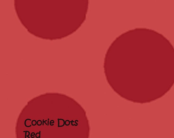 OOP FABRIC: Cookie Dots RED by Nancy Halvorsen
