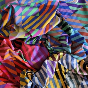 OOP Half Yard BUNDLE:  Regimental Ties 5 Piece Fat Quarter Bundle from the Kaffe Fassett Collective