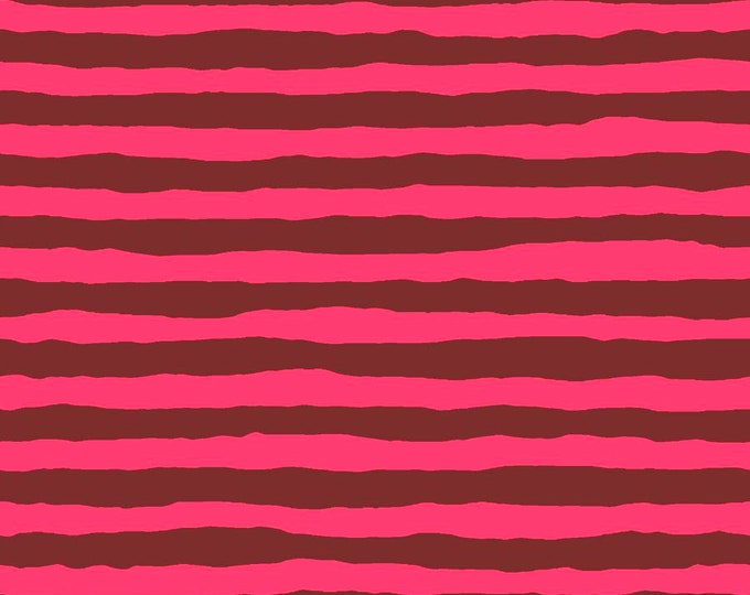 OOP FABRIC:  Comb Stripe PINK by Brandon Mably for the Kaffe Fassett Collective