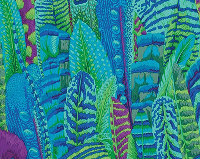 FABRIC Pre:  Feathers GREEN by Philip Jacobs for the Kaffe Fassett Collective
