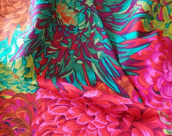 FABRIC: Japanese Chrysanthemum SCARLET by Philip Jacobs for the Kaffe Fassett Collective