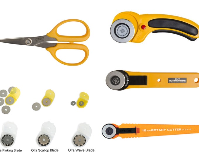 ROTARY CUTTERS :  Olfa® Cutting Tools, Rotary Cutter, Applique' Scissors, Chenille Cutter