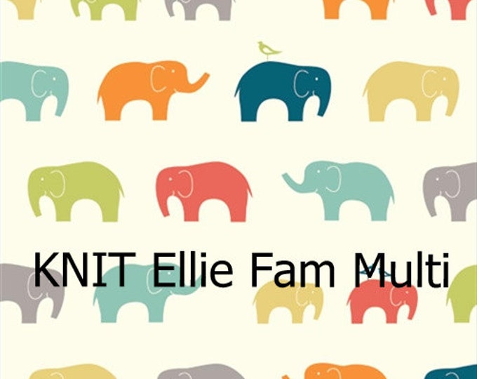 Organic KNIT FABRIC:  Ellie Fam MULTI by Birch Organic Fabrics