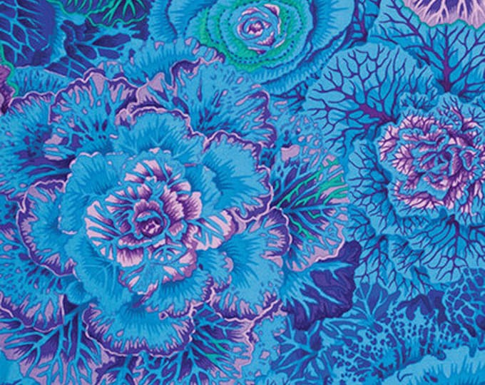 FABRIC:  Brassica BLUE by Philip Jacobs for the Kaffe Fassett Collective