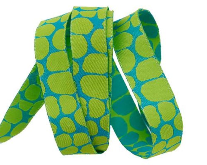 RENAISSANCE RIBBON: Jumble SEAFOAM by Brandon Mably for The Kaffe Fassett Collective