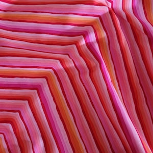 OOP Limited Edition FABRIC:  Chevron Stripe PINK by Kaffe Fassett from the 85 and Fabulous Collection