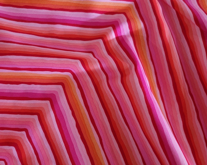 OOP Limited Edition FABRIC:  Chevron Stripe PINK by Kaffe Fassett from the 85 and Fabulous Collection