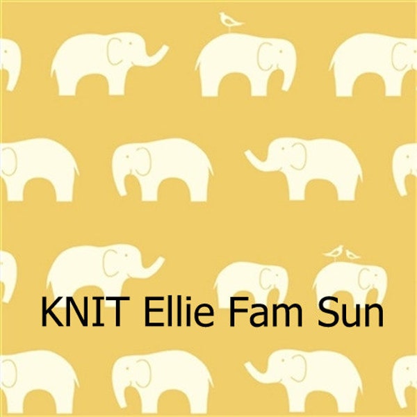 Organic KNIT FABRIC: Ellie Fam SUN by Birch Organic Fabrics
