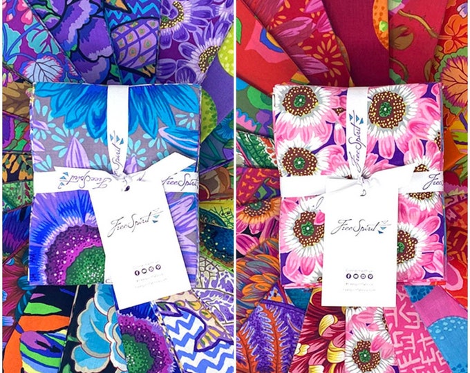 FAT QUARTER BUNDLE:  20 Designer Fabrics from "Kaffe Fassett Collective" Fall 2021 in Dark or Bright