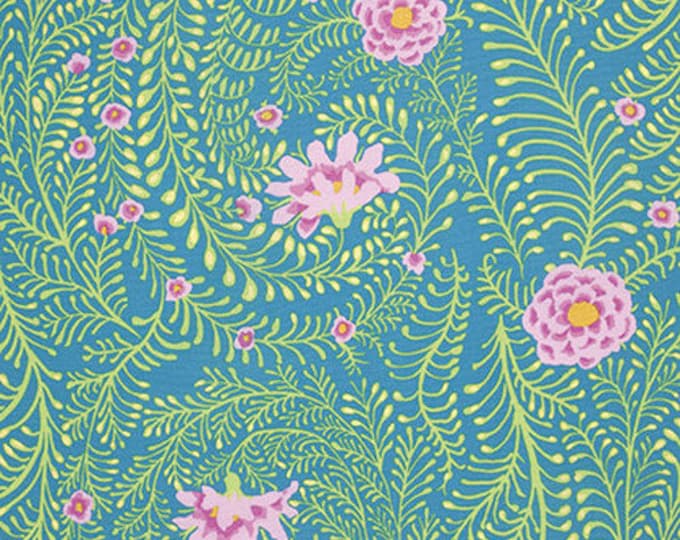 OOP FABRIC:  Ferns TURQUOISE by Kaffe Fassett for the Kaffe Fassett Collective