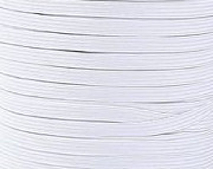 ELASTIC:  1/4" and 1/8" White Elastic