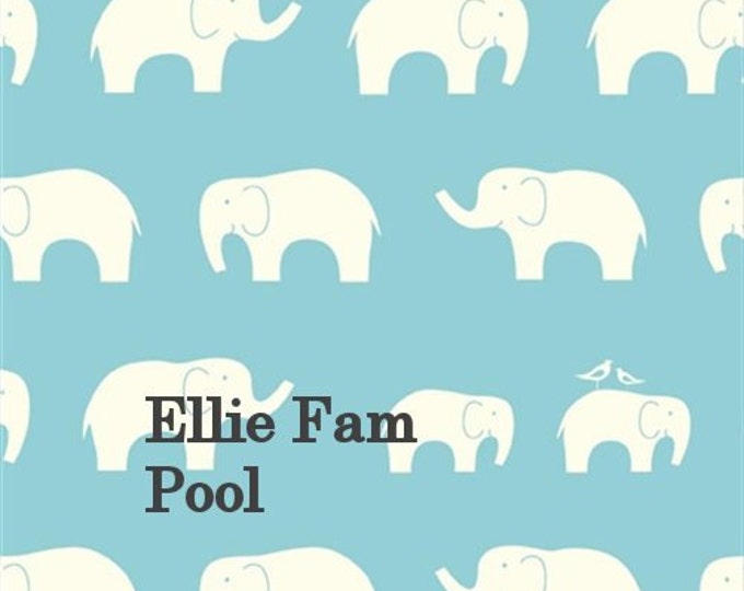 OOP ORGANIC Fabric:   Ellie Fam POOL by Jay Cyn for Birch Organic Fabrics