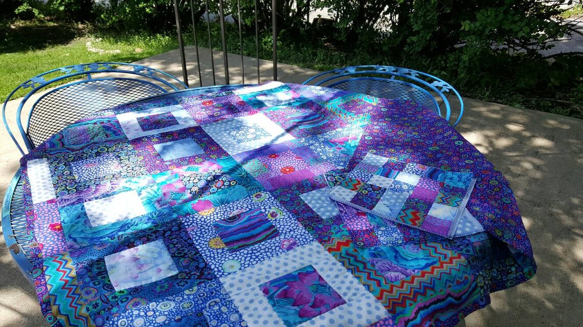 Quilt Blueberries & Cream Quilt Set made from The Etsy