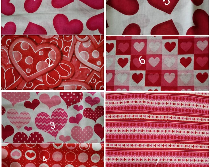 Stash FABRIC:  Valentine Stash of Novelty Heart Fabrics