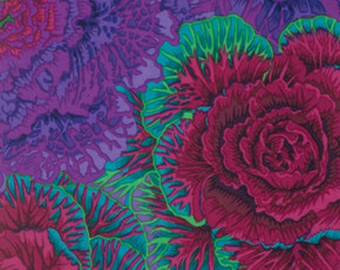 FABRIC:  Brassica PURPLE by Philip Jacobs for the Kaffe Fassett Collective