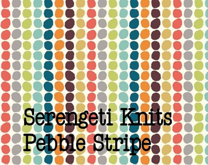 OOP Organic Knit FABRIC:   Serengeti Pebble Stripe MULTI by Birch Organic Knits