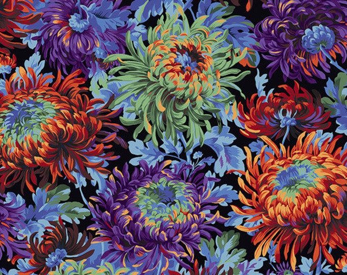 FABRIC: Shaggy BLACK by Philip Jacobs for the Kaffe Fassett Collective