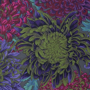 FABRIC: Japanese Chrysanthemum ANTIQUE by Philip Jacobs for the Kaffe Fassett Collective