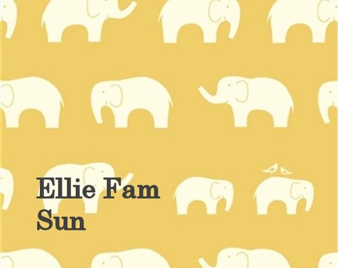 OOP ORGANIC Fabric: Ellie Fam SUN by Jay Cyn for Birch Organic Fabrics