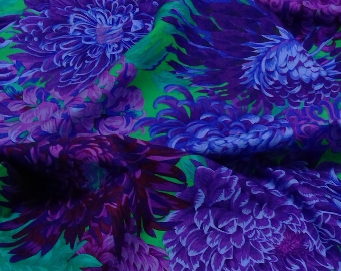 FABRIC: Japanese Chrysanthemum PURPLE by Philip Jacobs for the Kaffe Fassett Collective