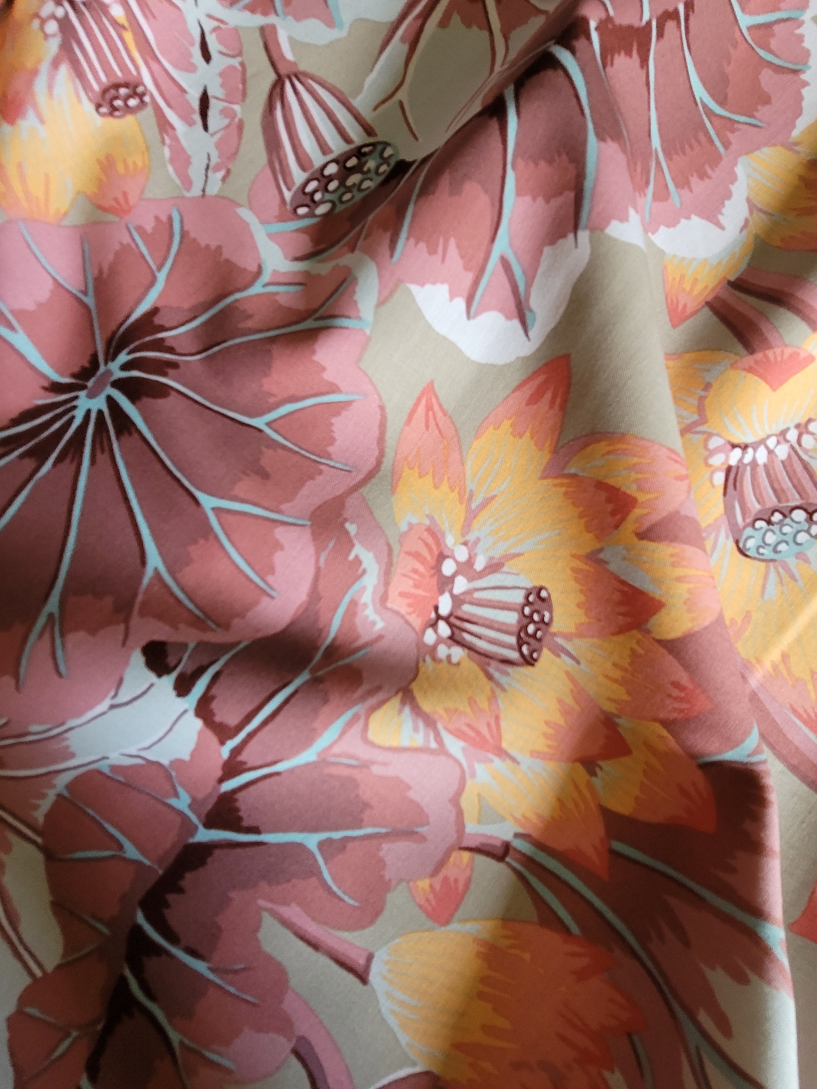FABRIC: Lake Blossoms ANTIQUE by Kaffe Fassett for the Kaffe Fassett ...