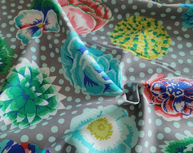 OOP FABRIC:  Big Blooms PASTEL by Kaffe Fassett for the Kaffe Fassett Collective