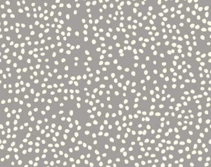 Organic KNIT FABRIC:  Firefly Dots SHROOM