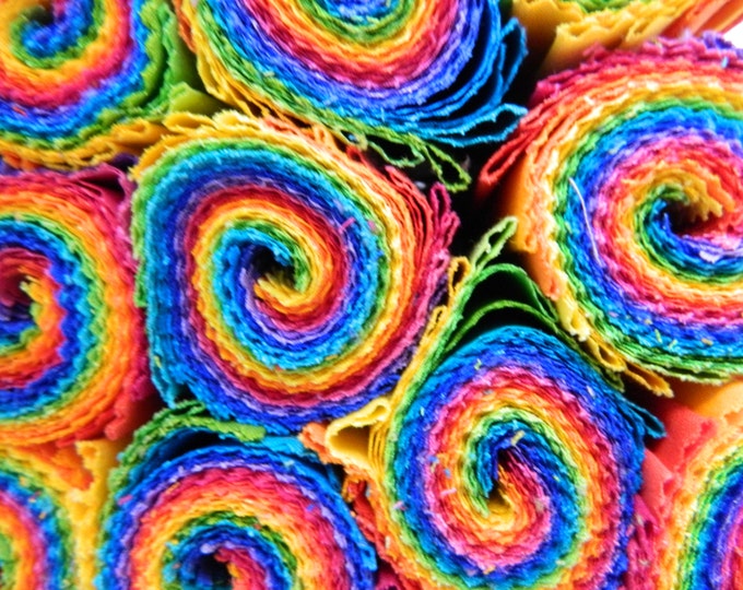10" Charm Pack:  Designer Essential Solid Fabrics from Free Spirit in a Rainbow of either Bright or Pastel Shades