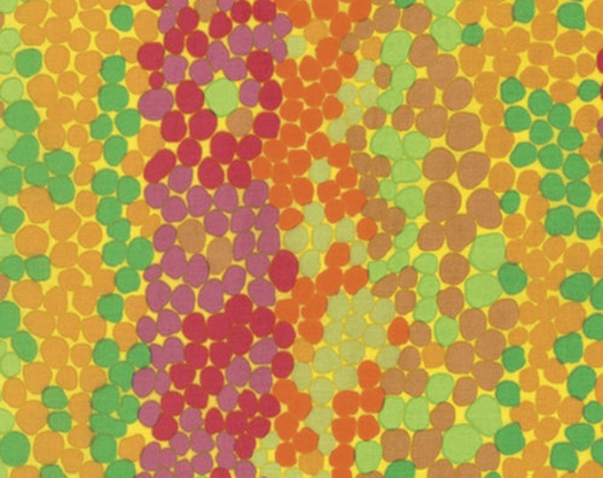 OOP FABRIC:  Pebble Mosaic YELLOW by Brandon Mably for the Kaffe Fassett Collective