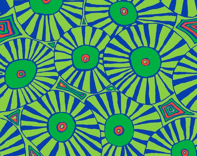 OOP FABRIC:  Brollies GREEN by Brandon Mably for the Kaffe Fassett Collective