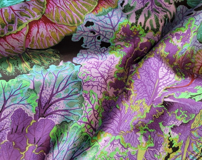 FABRIC:  Curly Kale DARK by Philip Jacobs for the Kaffe Fassett Collective