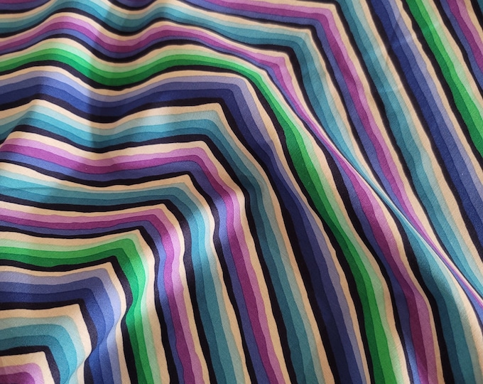 OOP Limited Edition FABRIC:  Chevron Stripe BLUE by Kaffe Fassett from the 85 and Fabulous Collection