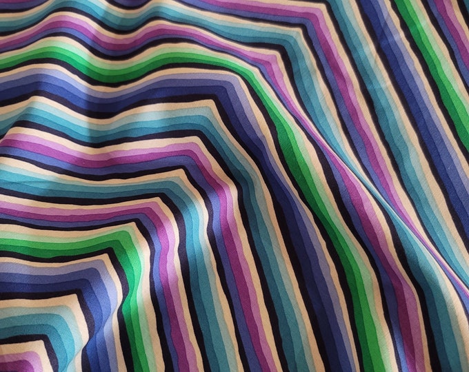 OOP Limited Edition FABRIC:  Chevron Stripe BLUE by Kaffe Fassett from the 85 and Fabulous Collection