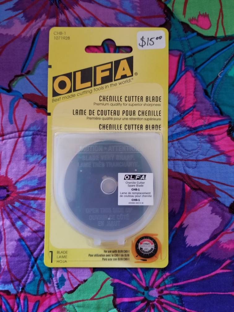 Fabric Rotary Cutter 45mm Scallop & Peak Replacement Blade By Olfa 