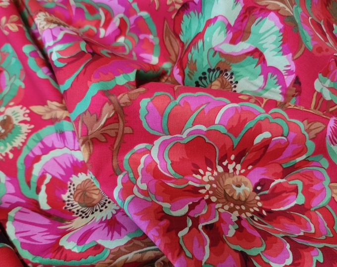 OOP FABRIC:  Dorothy RED by Philip Jacobs for the Kaffe Fassett Collective